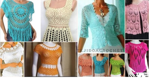 😍🌺🎀Hermosos patrones de blusas a crochet😍🌺🎀 tutorial paso a paso