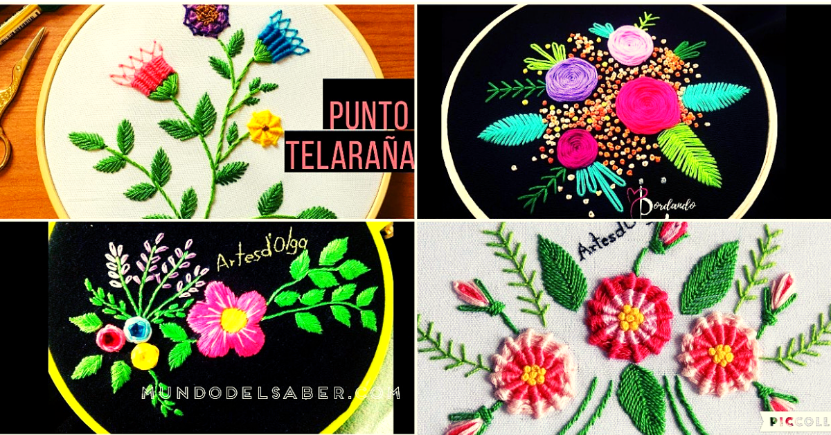 😍🌺🎀Preciosas flores en punto telaraña😍🌺🎀 tutorial paso a paso