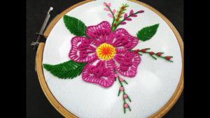 ????????????Aprende hacer bellisimos bordados de flores en punto fantasia????????????  tutorial paso a paso