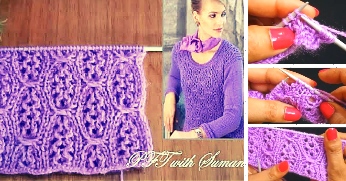😍🌺🎀Hermoso punto círculos en cadenas para suéteres a palillo🌺🎀 tutorial paso a paso