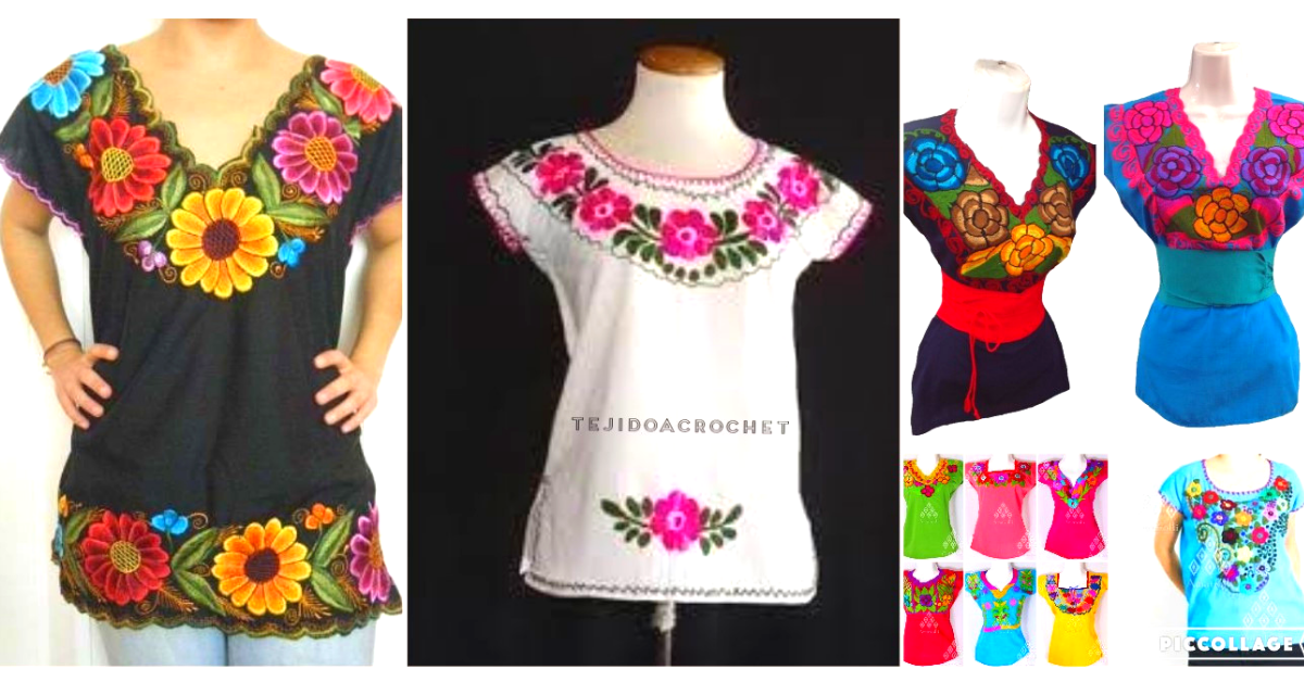 Aprende hacer hermosos bordados de blusas/Tutorial paso a paso