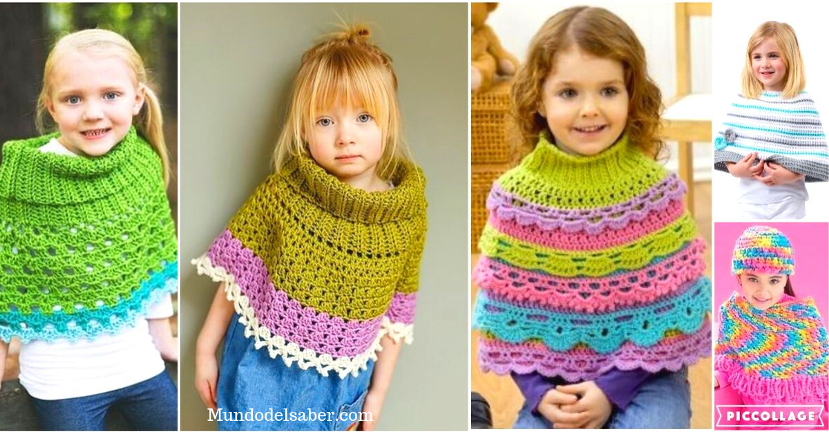 Hermosos ponchitos tejidos a crochet/Curso tutorial paso a paso