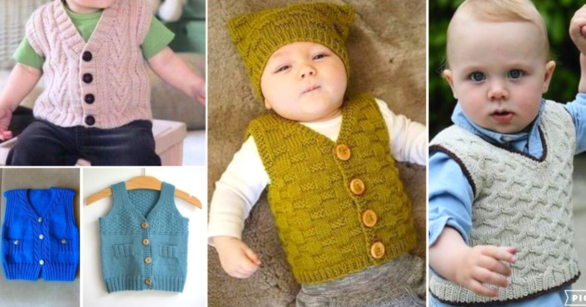 Hermosos chalequitos para bebe a dos agujas/Curso tutorial paso a paso
