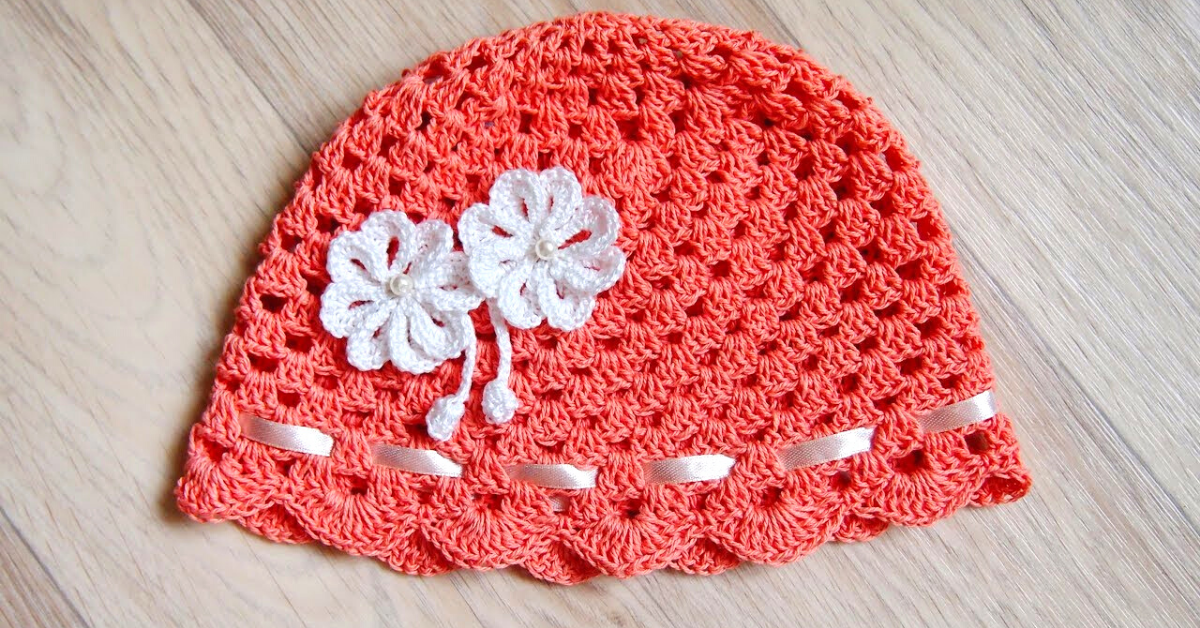 Preciosa gorra con flor tejida a crochet/Curso tutorial paso a paso