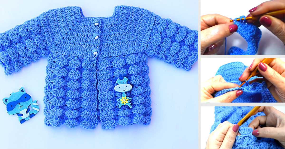 Preciosa chaqueta tejida a crochet/Curso tutorial paso a paso
