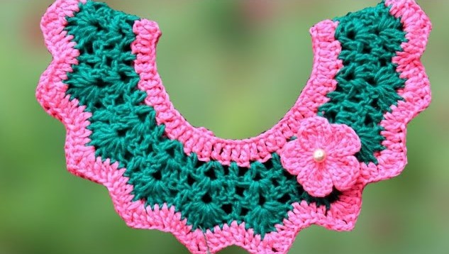 Precioso cuello tejido a crochet/Curso tutorial paso a paso