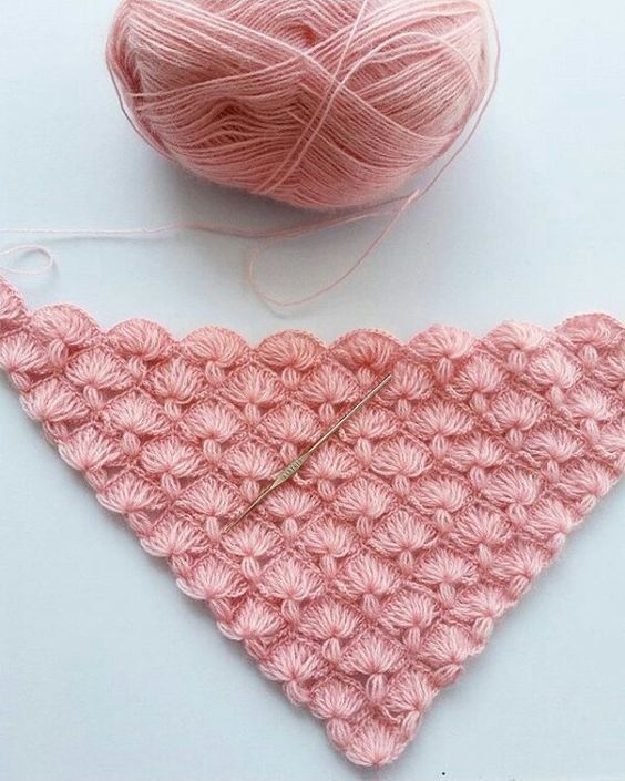 Aprende a tejer puntos para chales a crochet