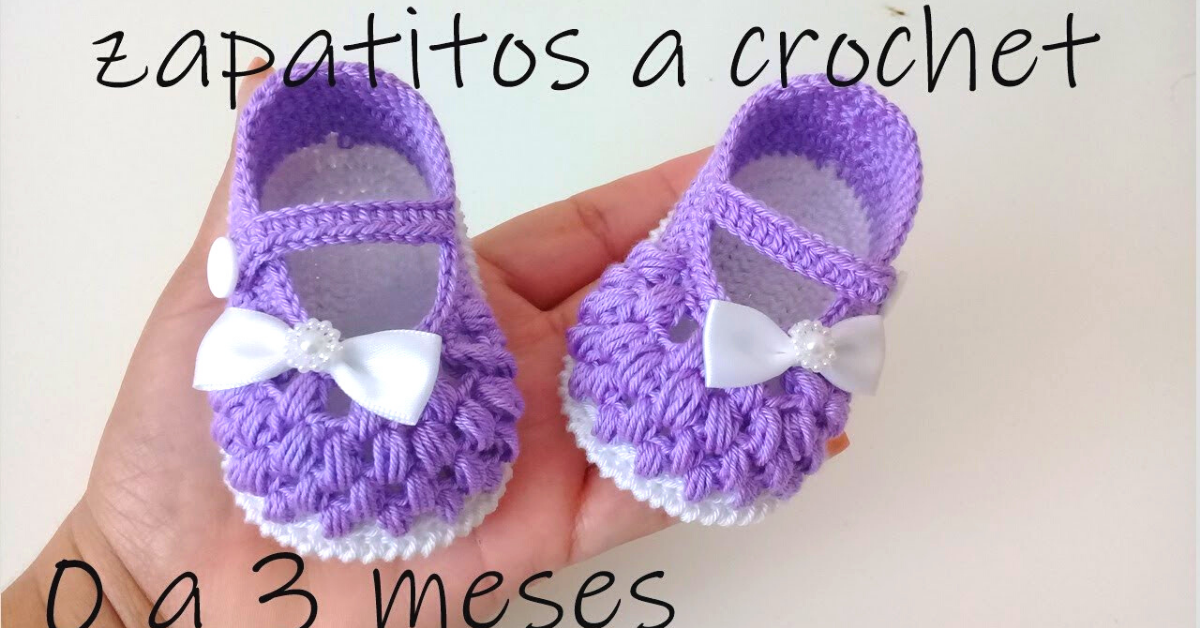 Lindos zapatitos en punto garbanzo a crochet/Curso tutorial paso a paso